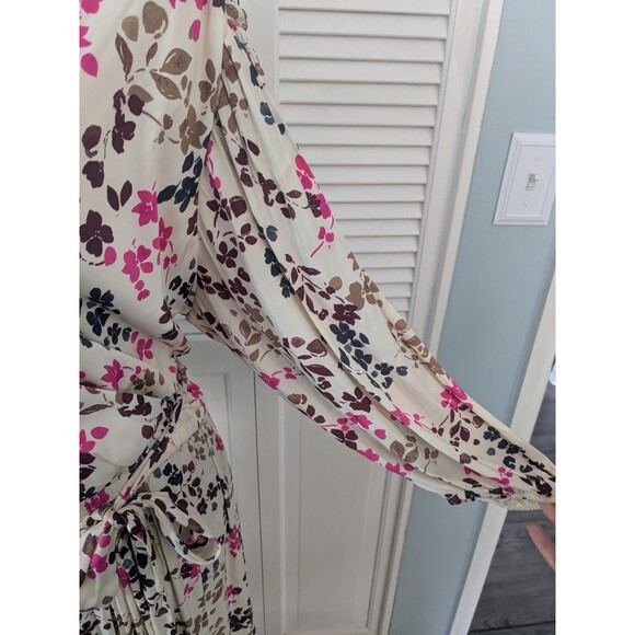 Lane Bryant Dress Womens 24 Multi Floral Boho Chic Flounce Hem Midi Cottagecore - Picture 5 of 16